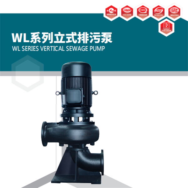 WL系列立式排污泵是本公司在引進國內(nèi)外先進技術(shù)，根據(jù)用戶的要求及使用條件，進行合理的設(shè)計而研制開發(fā)成功的新一代產(chǎn)品。具有高效節(jié)能、功率曲線平坦、無堵塞、防纏繞、性能好等特點。